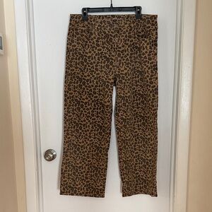 American Eagle Outfitters Leopard Print Stovepipe Jeans